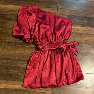 Mustard Seed Vibrant Red Formal Kids Dress